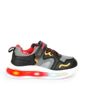 Bata Bubblegummers zapatillas con luces para niña negro oferta