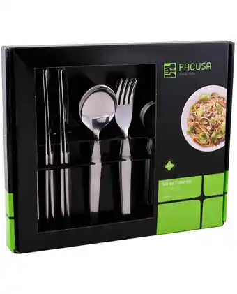 Tiendas EFE Set de cubiertos de mesa facusa x 24 mod.510 oferta