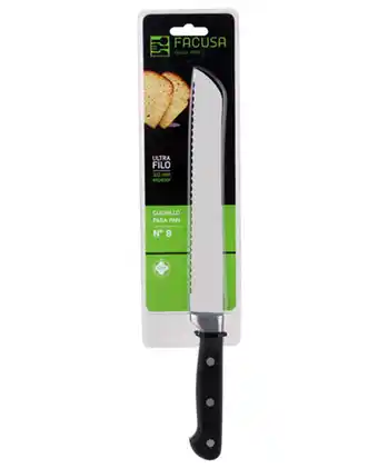 Tiendas EFE Cuchillo ultrafilo facusa para pan n°8 oferta