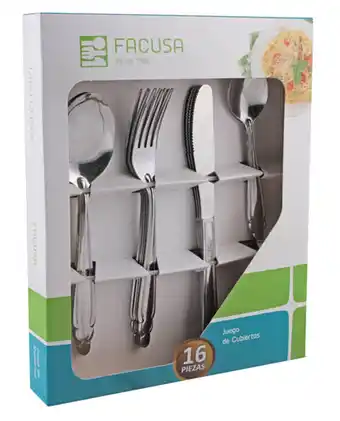 Set de cubiertos de mesa facusa x 16 mod.640