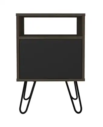 Tiendas EFE Mesa auxiliar vassel coñac/plomo oferta