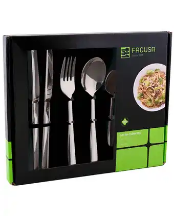 Tiendas EFE Set de cubiertos de mesa facusa x 24 mod.500 oferta