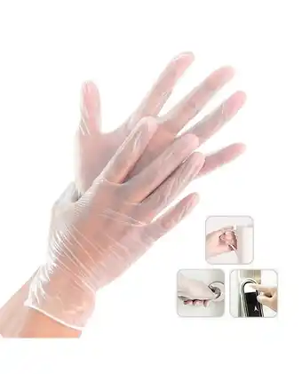 Tiendas EFE Caja de guantes x100 usams desechables de vinilo oferta