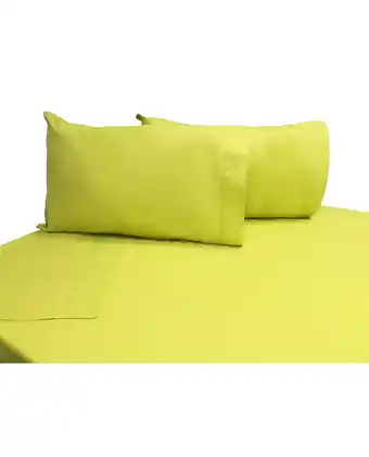 Tiendas EFE Juego de sábanas free home 132h 100% algodón 1.5 plazas - verde oferta