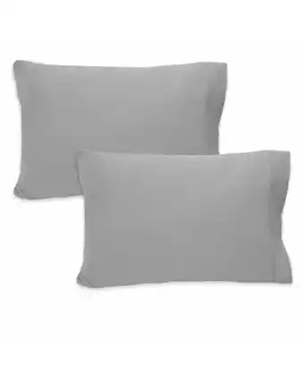 Tiendas EFE Set x 2 fundas de almohada gris 70 x 50 cm 150h - alondra oferta