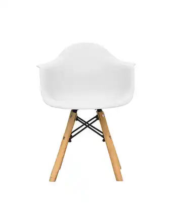 Tiendas EFE Silla fija para niños eames con brazo blanca oferta