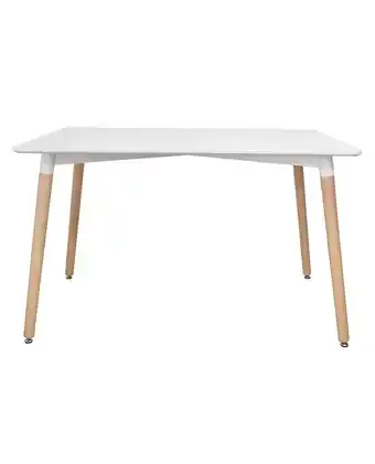 Tiendas EFE Mesa de comedor square blanca 6 personas oferta