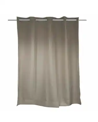Tiendas EFE Cortina taupe 1.40 x 2.40 mt aros - free home oferta