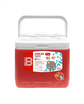 Cooler basa yeti 21 qt -rojo