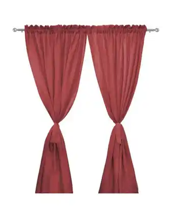 Tiendas EFE Set x 2 cortina lacre 1.40 x 2.25 mt - alondra oferta