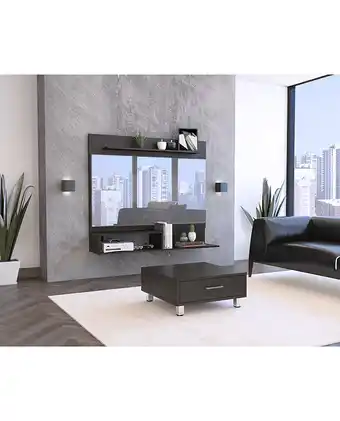 Tiendas EFE Panel tuhome tv 55 + mesa de centro - wengue oferta