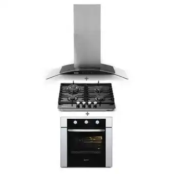 Hiraoka Cocina a gas empotrable miray cme-60gv 4 hornillas + campana extractora miray cemd-97 + horno empotrable gn/glp miray hme-71g oferta