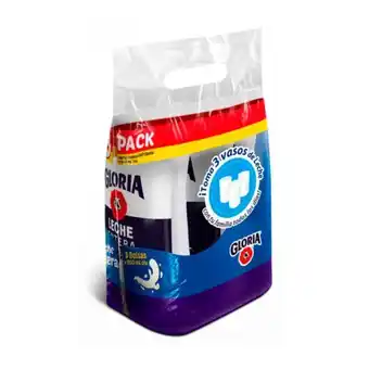 Metro Tripack leche entera uht gloria bolsa 900ml oferta