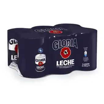 Metro Sixpack leche reconstituida con vitaminas gloria lata 400g oferta