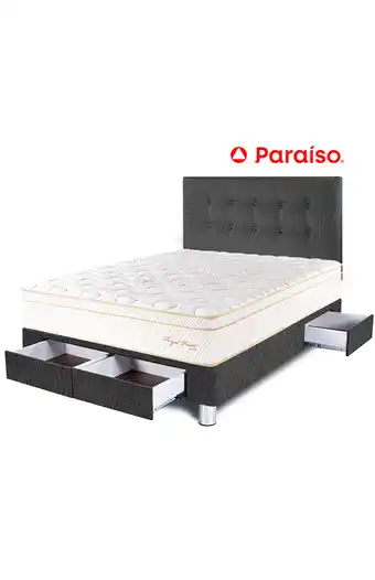 Tiendas EFE Juego de dormitorio paraiso royal prince con cajones 2 plz. oferta