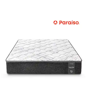 Tiendas EFE Colchón paraíso super star 1.5 plz + almohada + protector oferta