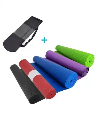 Tiendas EFE Mat yoga pilates fitness + funda transportadora 6mm - sport fitness oferta