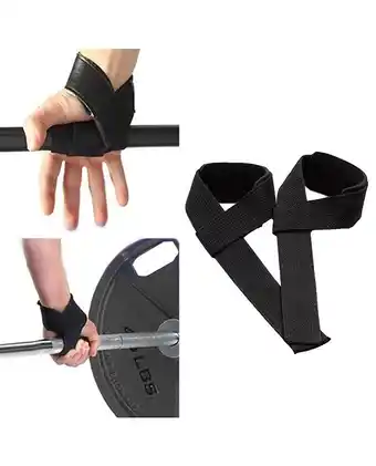 Tiendas EFE Straps para cargar peso 64 cm de largo sport fitness - negro oferta