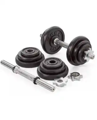 Tiendas EFE Set pesas de 30kg mancuernas cromadas - sport fitness oferta