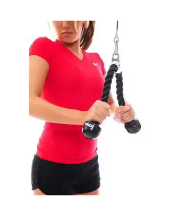 Tiendas EFE Cuerda de tríceps - negro - sport fitness oferta