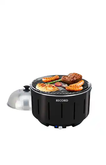 Tiendas EFE Parrilla a carbón portátil fastgrill record c/tapa y maletín - negro oferta