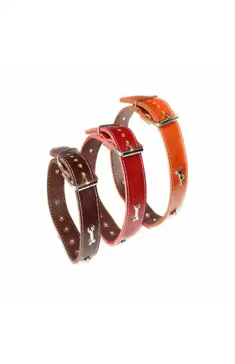Tiendas EFE Collar de cuero oferta