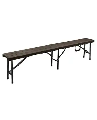 Tiendas EFE Banca plegable negra 180cm oferta