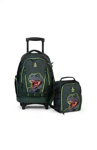 Tiendas EFE Mochila con ruedas cross pack 098 set 2 pcs scary dino oferta