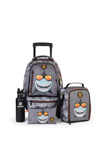 Tiendas EFE Mochila con ruedas run pack 095 set 4 pcs cool shark oferta