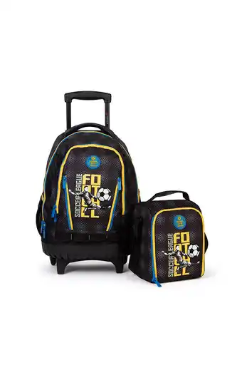Tiendas EFE Mochila con ruedas cross pack 098 set 2 pcs footb play oferta