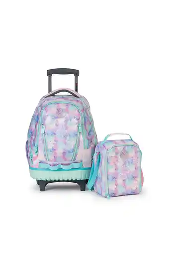 Tiendas EFE Mochila con ruedas cross pack 098 set 2 pcs glitteruni oferta