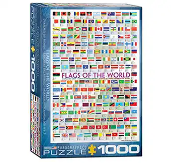 Tiendas EFE Rompecabezas de 1000 piezas - the world with flags oferta