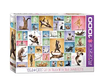 Tiendas EFE Rompecabezas de 1000 piezas - yoga cats oferta