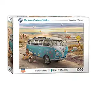 Tiendas EFE Rompecabezas de 1000 piezas - vw bus love + hope oferta