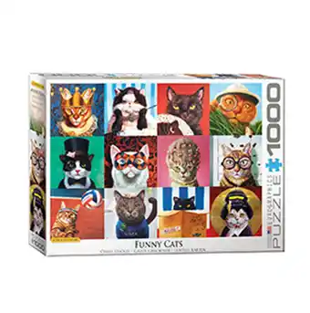 Tiendas EFE Rompecabezas de 1000 piezas - funny cats by heffernan oferta