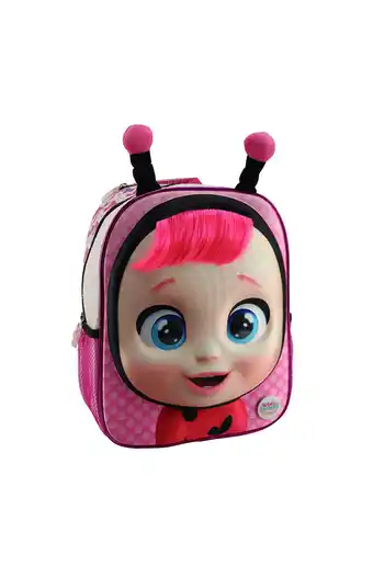 Tiendas EFE Mochila scool premium cry babies 3d con capucha y cabello real oferta