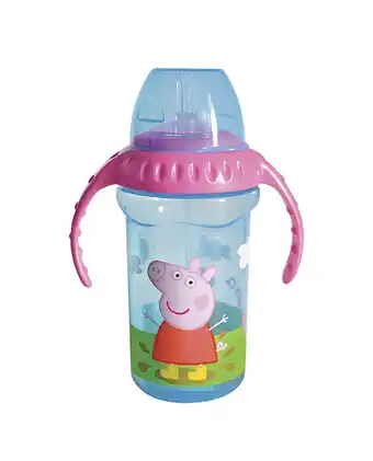 Tiendas EFE Tomatodo peppa con caña rosado oferta