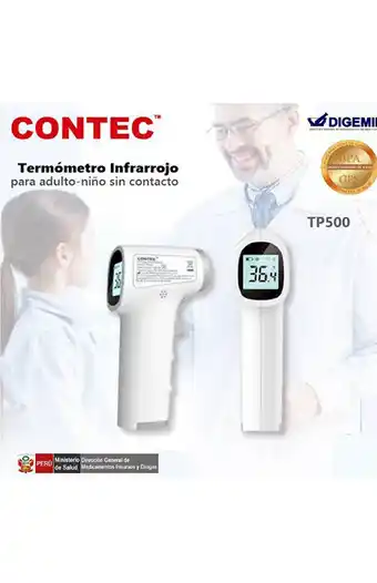 Tiendas EFE Termómetro infrarrojo sin contacto contec tp500 oferta