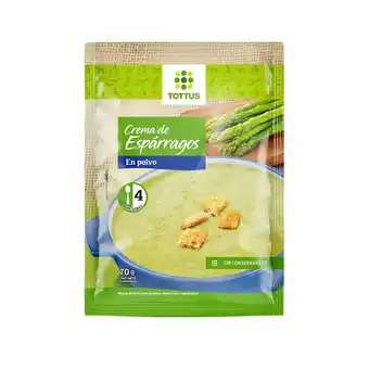 Tottus Crema de esparragos oferta