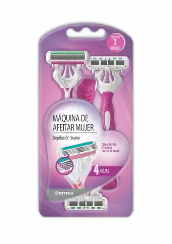 Tottus Maquina de afeitar 4 hojas mujer oferta