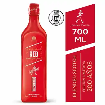 Tottus Whisky red label edición 200 años oferta