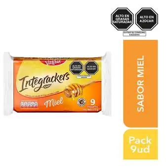 Tottus Galleta integrackers salvado de trigo con miel 9 unds oferta