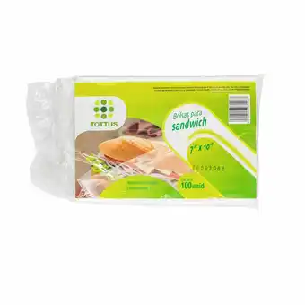 Tottus Bolsa para sandwich 7 x 10 cm oferta