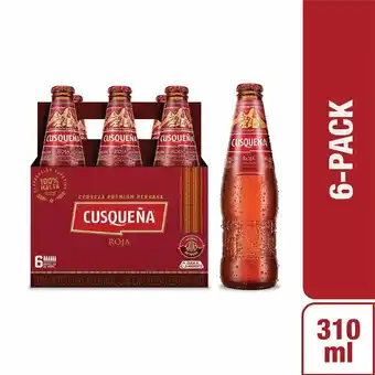 Tottus Cerveza roja botella 310ml oferta