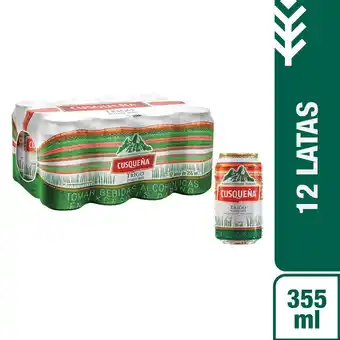 Tottus Cerveza trigo 355 ml oferta
