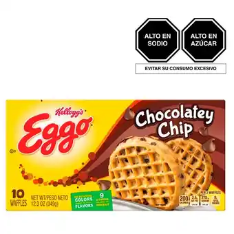 Tottus Waffle chocolate chip congelados oferta