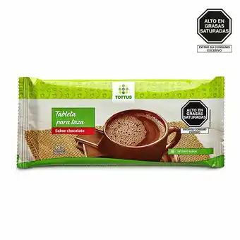 Tottus Tableta para taza sabor chocolate oferta