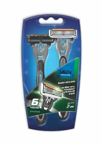 Tottus Maquina de afeitar 6 hojas hombre oferta