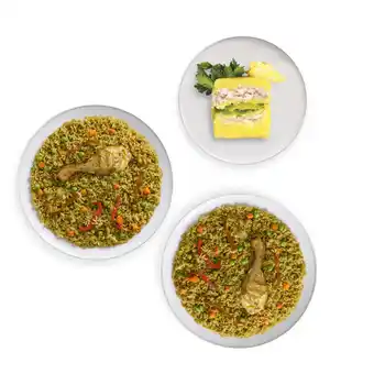 Tottus Combo criollo: 2 arroz con pollo + causa atun + chicha x 1lt oferta