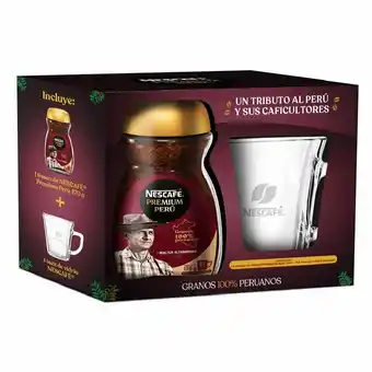 Tottus Pack nescafé premium perú 170 gr + taza oferta